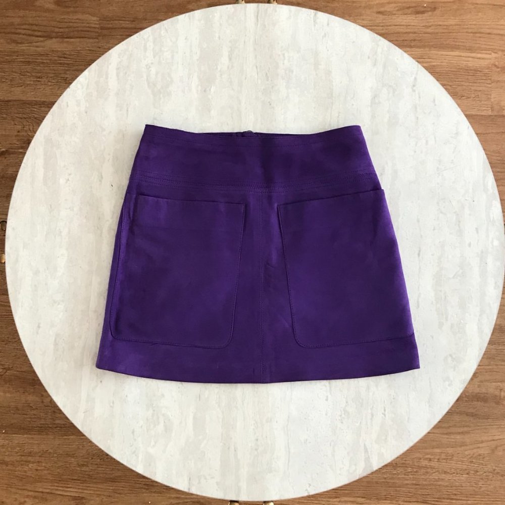 ***SOLD*** Burberry Brit Purple Suede Skirt Sz 4